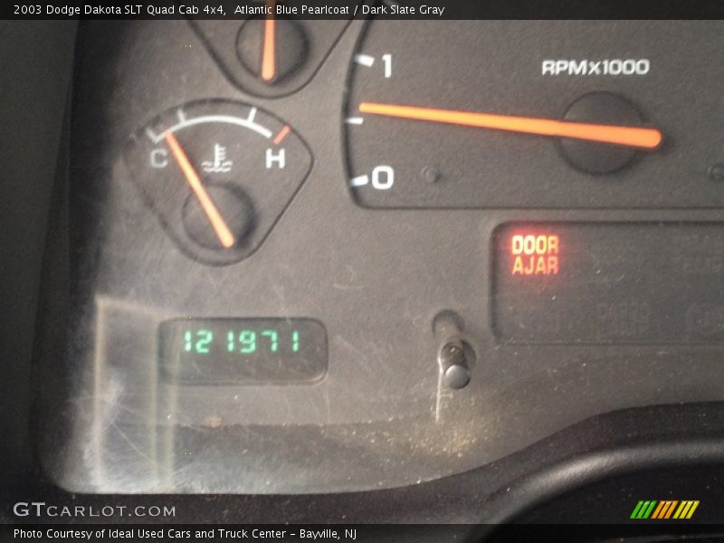 Atlantic Blue Pearlcoat / Dark Slate Gray 2003 Dodge Dakota SLT Quad Cab 4x4