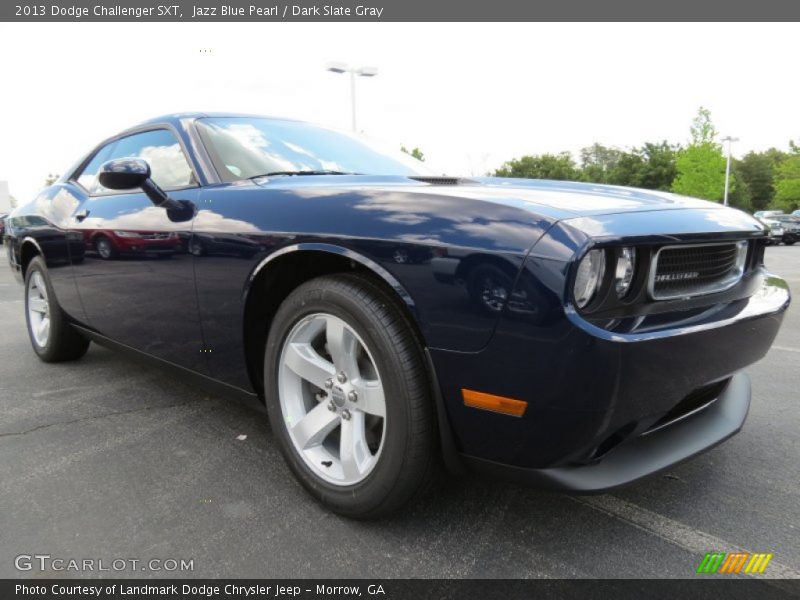 Jazz Blue Pearl / Dark Slate Gray 2013 Dodge Challenger SXT