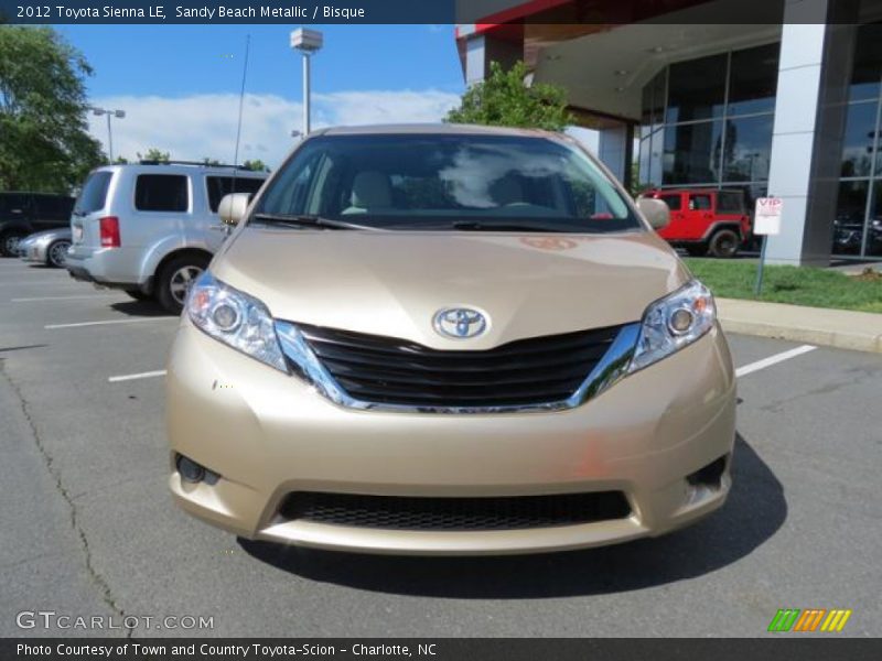 Sandy Beach Metallic / Bisque 2012 Toyota Sienna LE