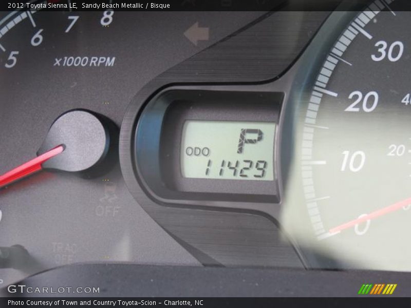 Sandy Beach Metallic / Bisque 2012 Toyota Sienna LE