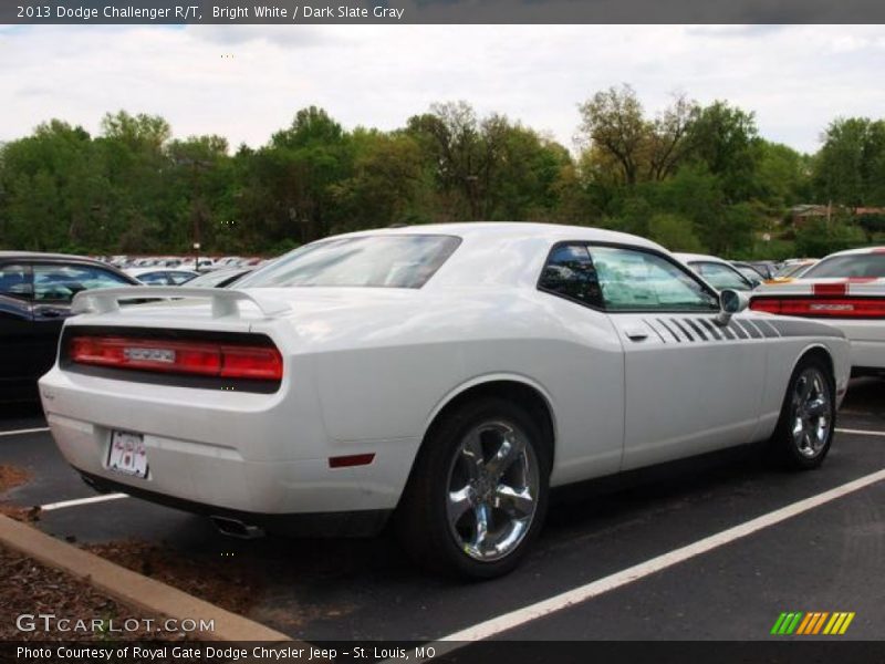 Bright White / Dark Slate Gray 2013 Dodge Challenger R/T