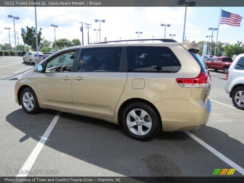 Sandy Beach Metallic / Bisque 2012 Toyota Sienna LE