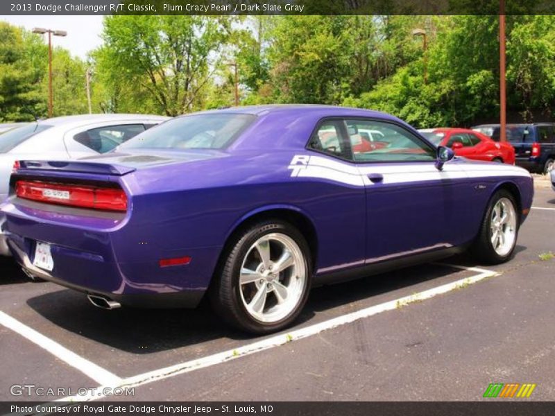 Plum Crazy Pearl / Dark Slate Gray 2013 Dodge Challenger R/T Classic