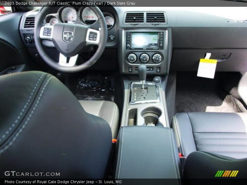 Plum Crazy Pearl / Dark Slate Gray 2013 Dodge Challenger R/T Classic