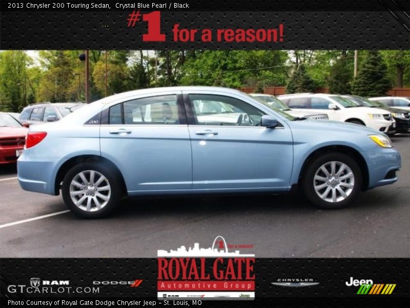 Crystal Blue Pearl / Black 2013 Chrysler 200 Touring Sedan