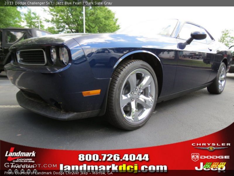Jazz Blue Pearl / Dark Slate Gray 2013 Dodge Challenger SXT