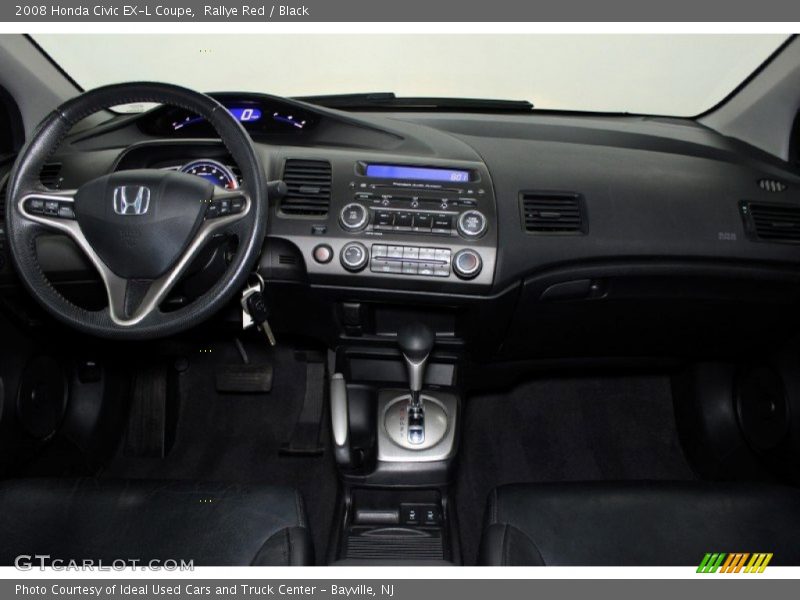 Rallye Red / Black 2008 Honda Civic EX-L Coupe