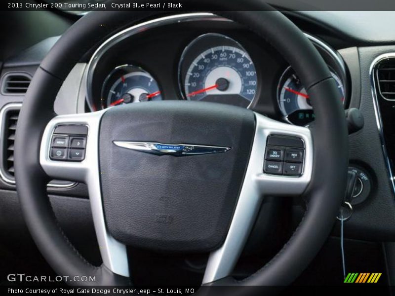 Crystal Blue Pearl / Black 2013 Chrysler 200 Touring Sedan