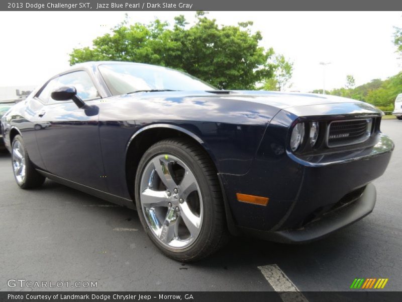 Jazz Blue Pearl / Dark Slate Gray 2013 Dodge Challenger SXT