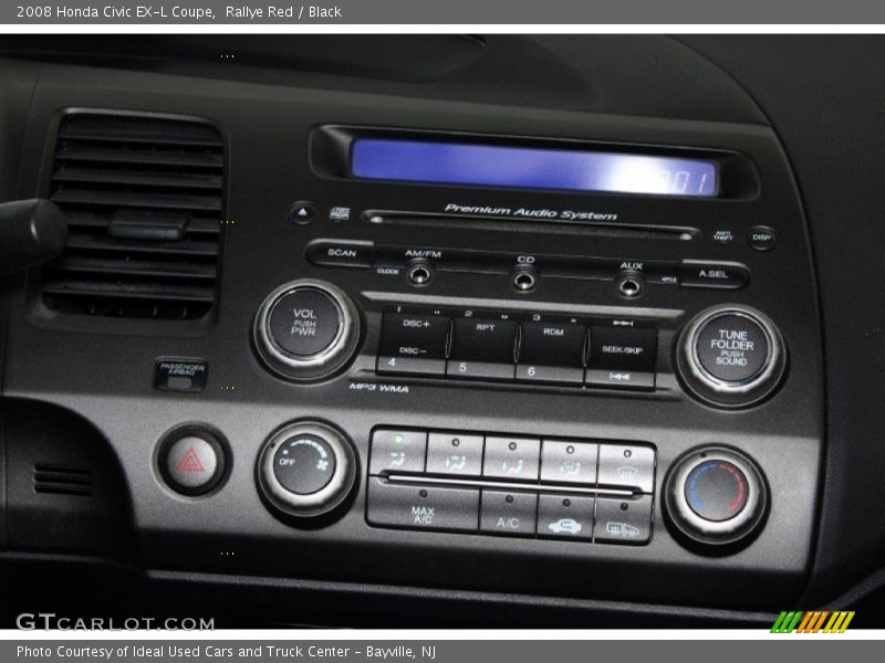 Rallye Red / Black 2008 Honda Civic EX-L Coupe