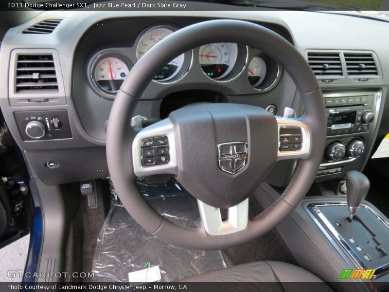 Jazz Blue Pearl / Dark Slate Gray 2013 Dodge Challenger SXT