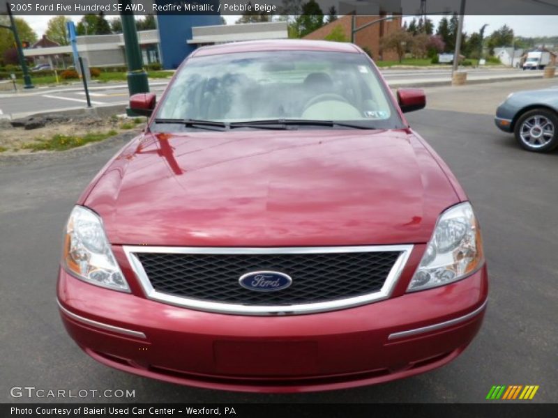 Redfire Metallic / Pebble Beige 2005 Ford Five Hundred SE AWD
