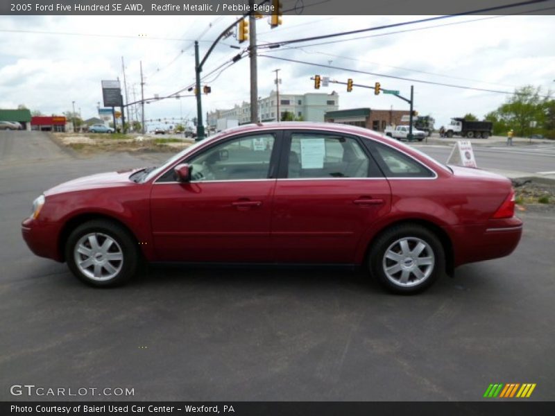 Redfire Metallic / Pebble Beige 2005 Ford Five Hundred SE AWD