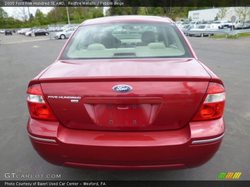 Redfire Metallic / Pebble Beige 2005 Ford Five Hundred SE AWD