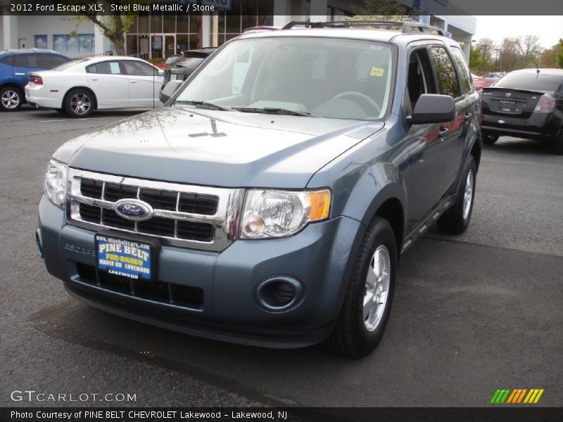Steel Blue Metallic / Stone 2012 Ford Escape XLS