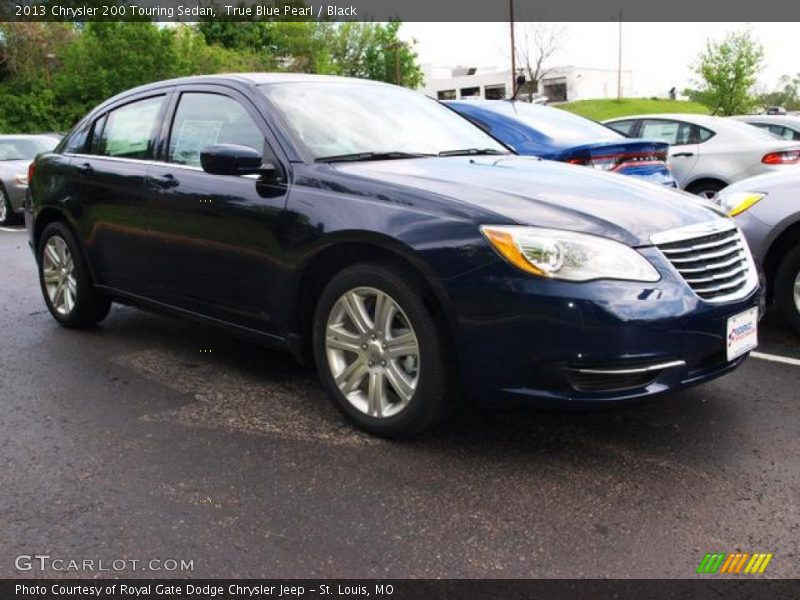 True Blue Pearl / Black 2013 Chrysler 200 Touring Sedan