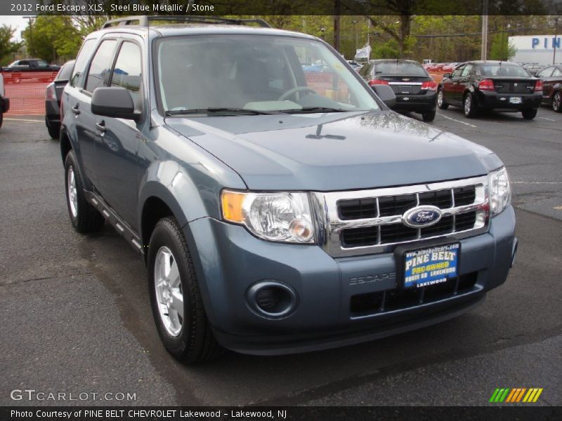 Steel Blue Metallic / Stone 2012 Ford Escape XLS