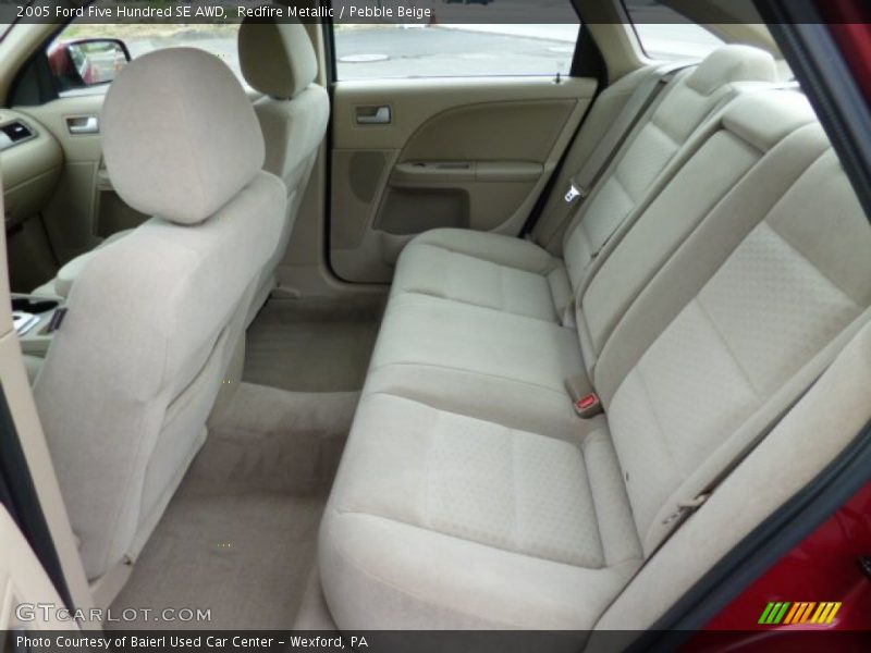 Rear Seat of 2005 Five Hundred SE AWD