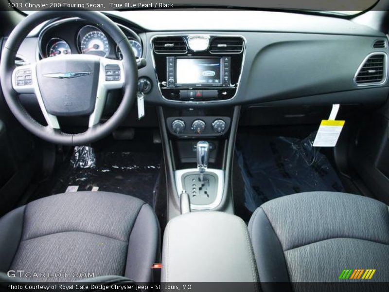 True Blue Pearl / Black 2013 Chrysler 200 Touring Sedan
