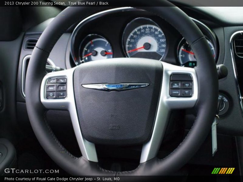 True Blue Pearl / Black 2013 Chrysler 200 Touring Sedan
