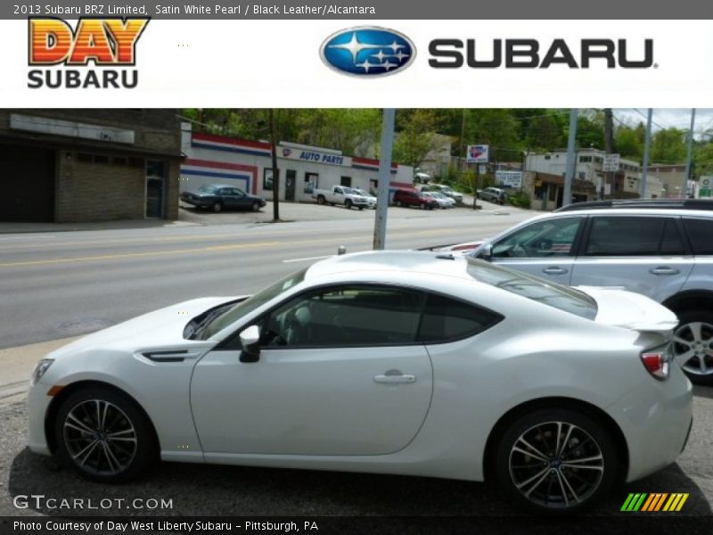 Satin White Pearl / Black Leather/Alcantara 2013 Subaru BRZ Limited