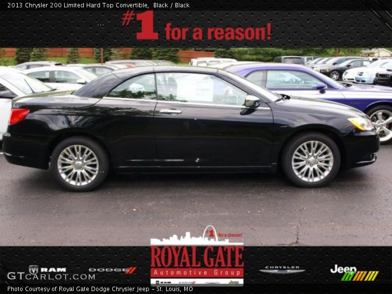 Black / Black 2013 Chrysler 200 Limited Hard Top Convertible