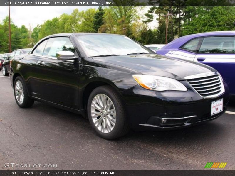 Black / Black 2013 Chrysler 200 Limited Hard Top Convertible