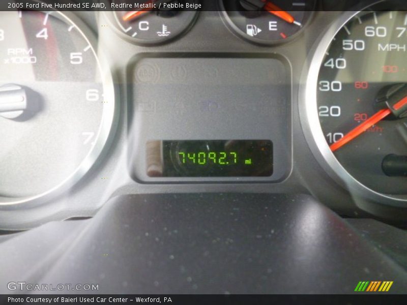 Redfire Metallic / Pebble Beige 2005 Ford Five Hundred SE AWD