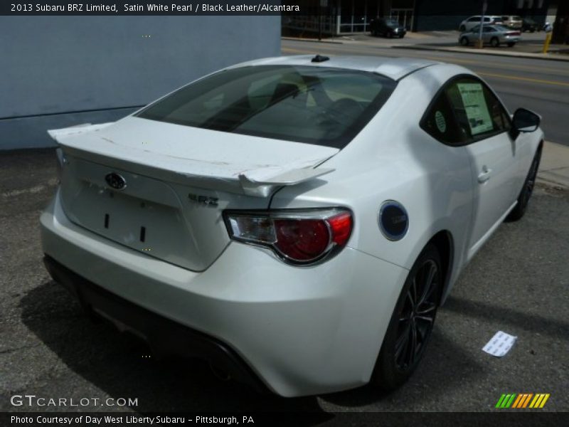 Satin White Pearl / Black Leather/Alcantara 2013 Subaru BRZ Limited