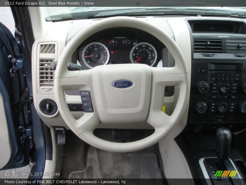 Steel Blue Metallic / Stone 2012 Ford Escape XLS