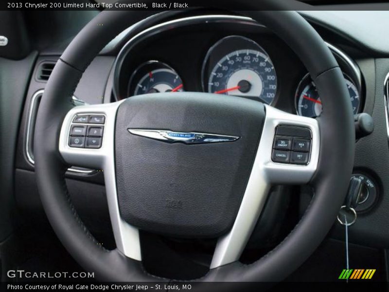 Black / Black 2013 Chrysler 200 Limited Hard Top Convertible
