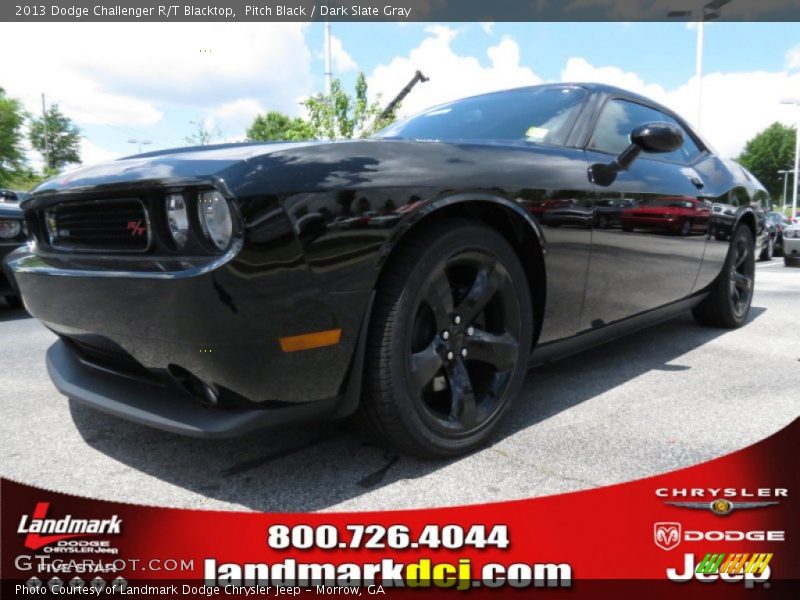 Pitch Black / Dark Slate Gray 2013 Dodge Challenger R/T Blacktop