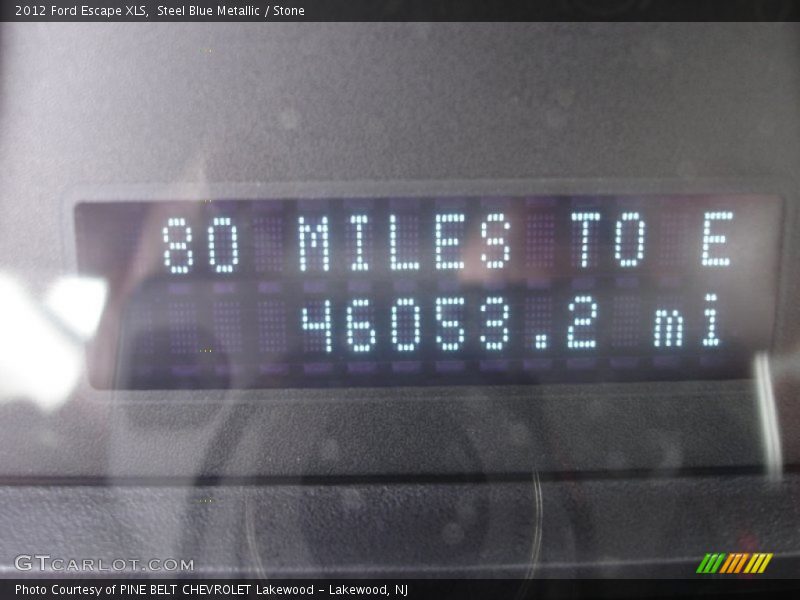 Steel Blue Metallic / Stone 2012 Ford Escape XLS