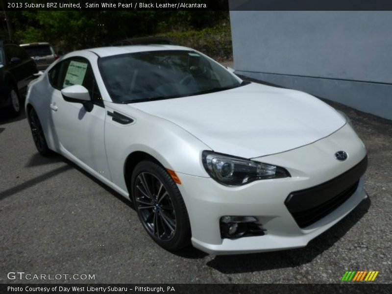 Satin White Pearl / Black Leather/Alcantara 2013 Subaru BRZ Limited