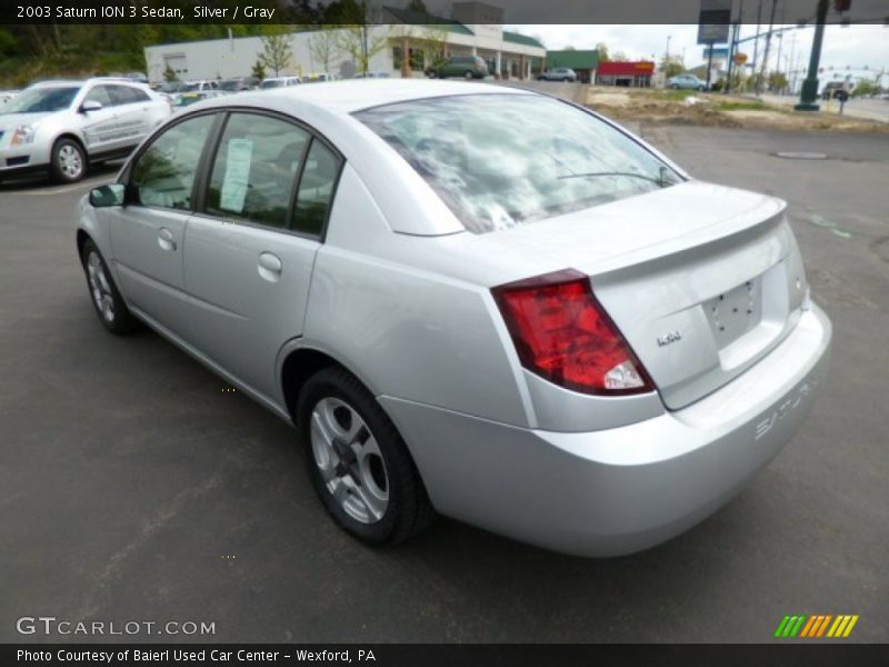 Silver / Gray 2003 Saturn ION 3 Sedan