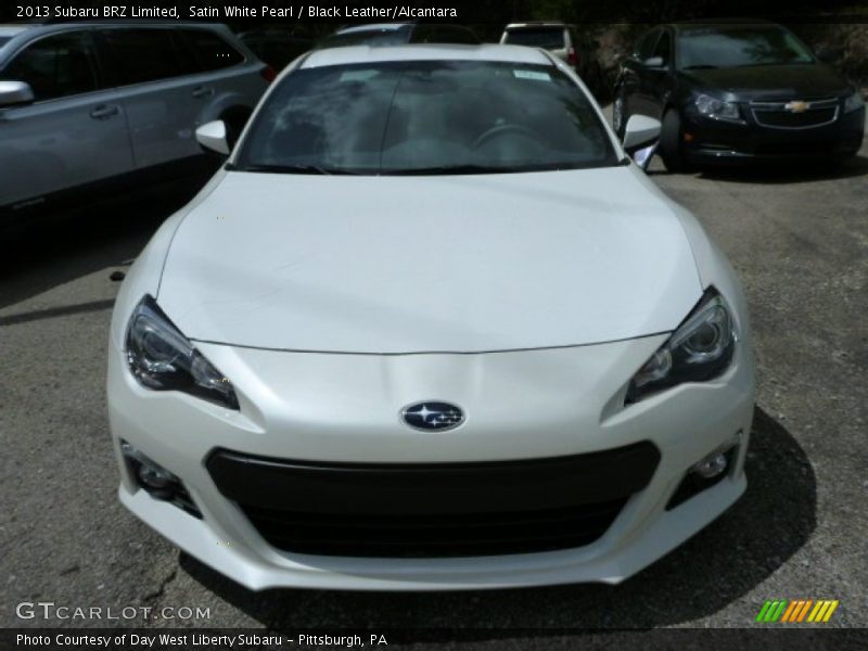 Satin White Pearl / Black Leather/Alcantara 2013 Subaru BRZ Limited