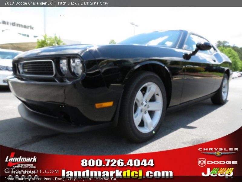 Pitch Black / Dark Slate Gray 2013 Dodge Challenger SXT