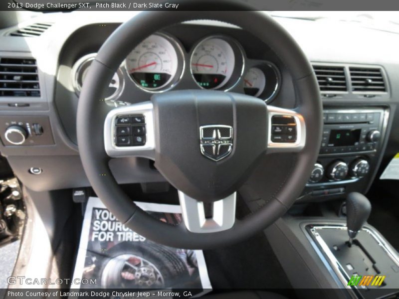 Pitch Black / Dark Slate Gray 2013 Dodge Challenger SXT