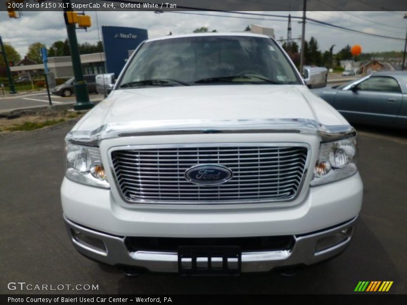 Oxford White / Tan 2005 Ford F150 XLT SuperCab 4x4