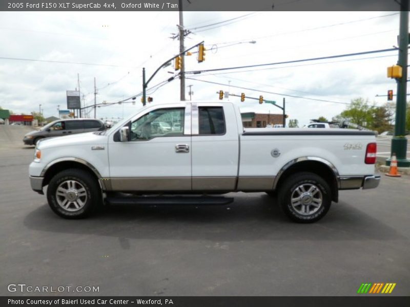 Oxford White / Tan 2005 Ford F150 XLT SuperCab 4x4