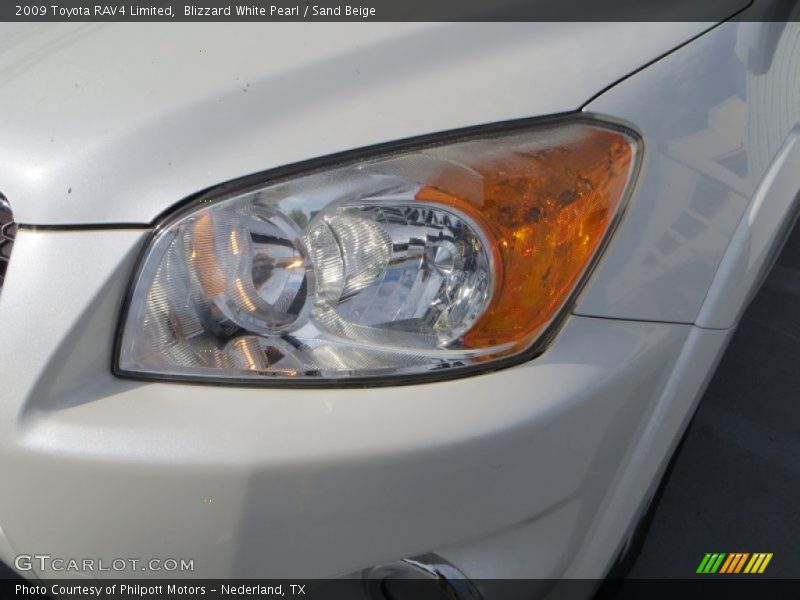 Blizzard White Pearl / Sand Beige 2009 Toyota RAV4 Limited