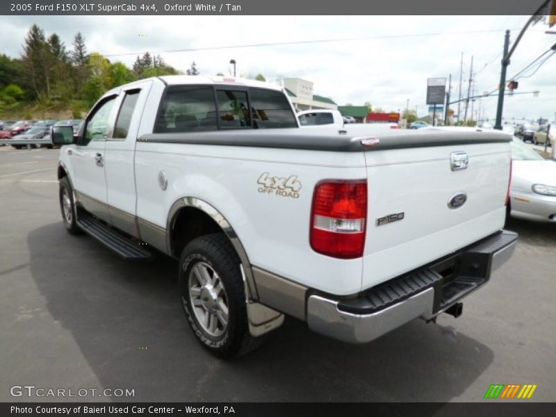 Oxford White / Tan 2005 Ford F150 XLT SuperCab 4x4