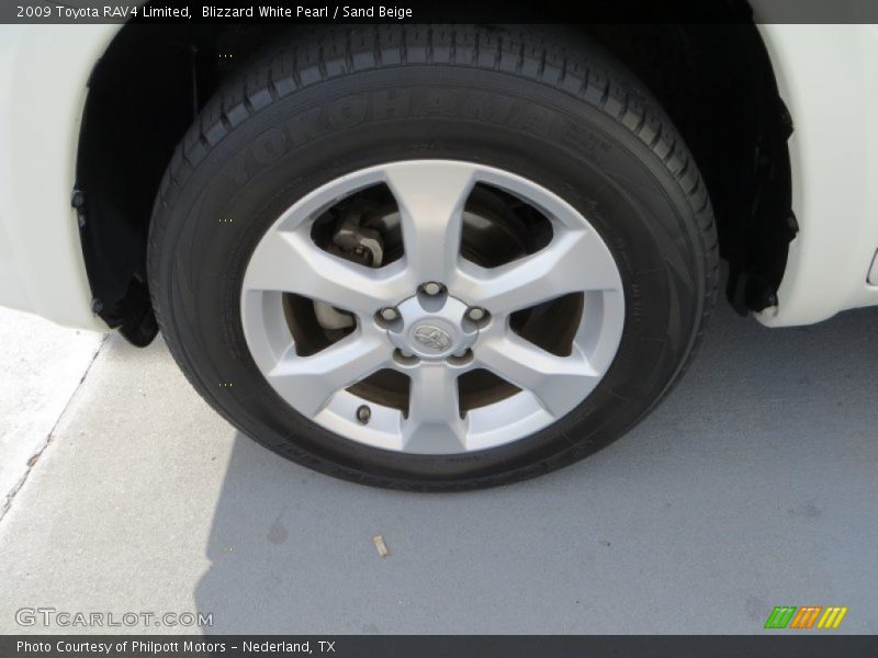Blizzard White Pearl / Sand Beige 2009 Toyota RAV4 Limited