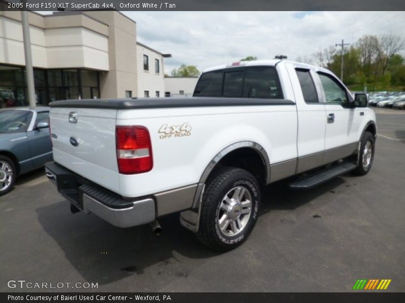 Oxford White / Tan 2005 Ford F150 XLT SuperCab 4x4