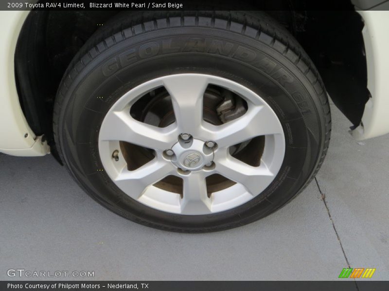 Blizzard White Pearl / Sand Beige 2009 Toyota RAV4 Limited