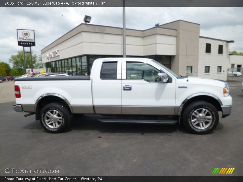 Oxford White / Tan 2005 Ford F150 XLT SuperCab 4x4