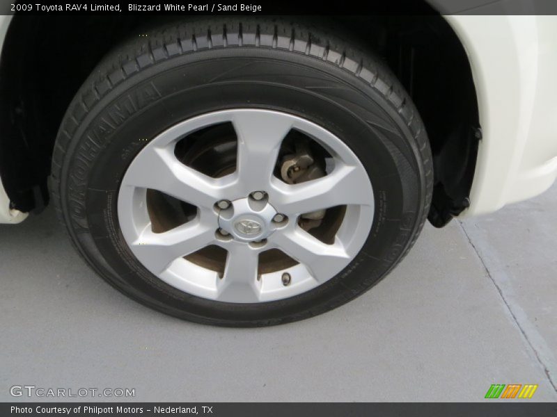 Blizzard White Pearl / Sand Beige 2009 Toyota RAV4 Limited