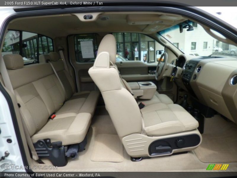 Oxford White / Tan 2005 Ford F150 XLT SuperCab 4x4
