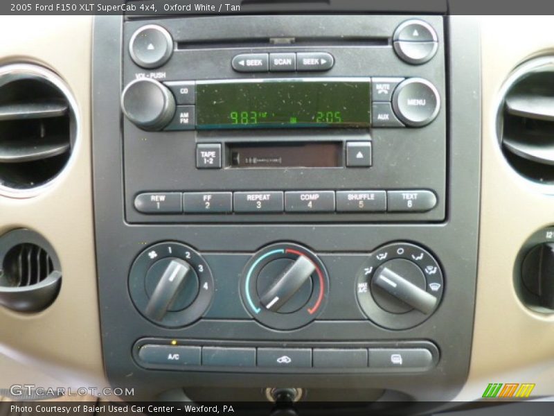 Oxford White / Tan 2005 Ford F150 XLT SuperCab 4x4