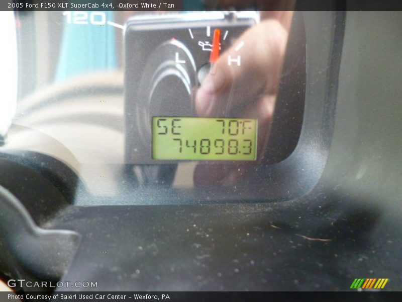 Oxford White / Tan 2005 Ford F150 XLT SuperCab 4x4